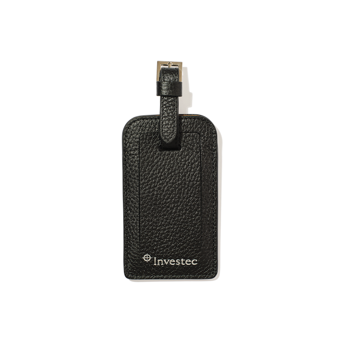 Leather smart luggage tag