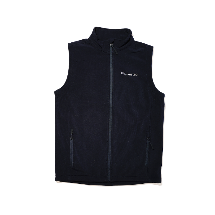 Navy soft shell gilet