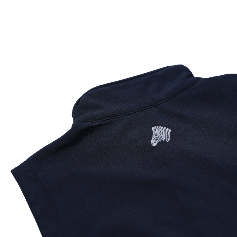 Navy soft shell gilet