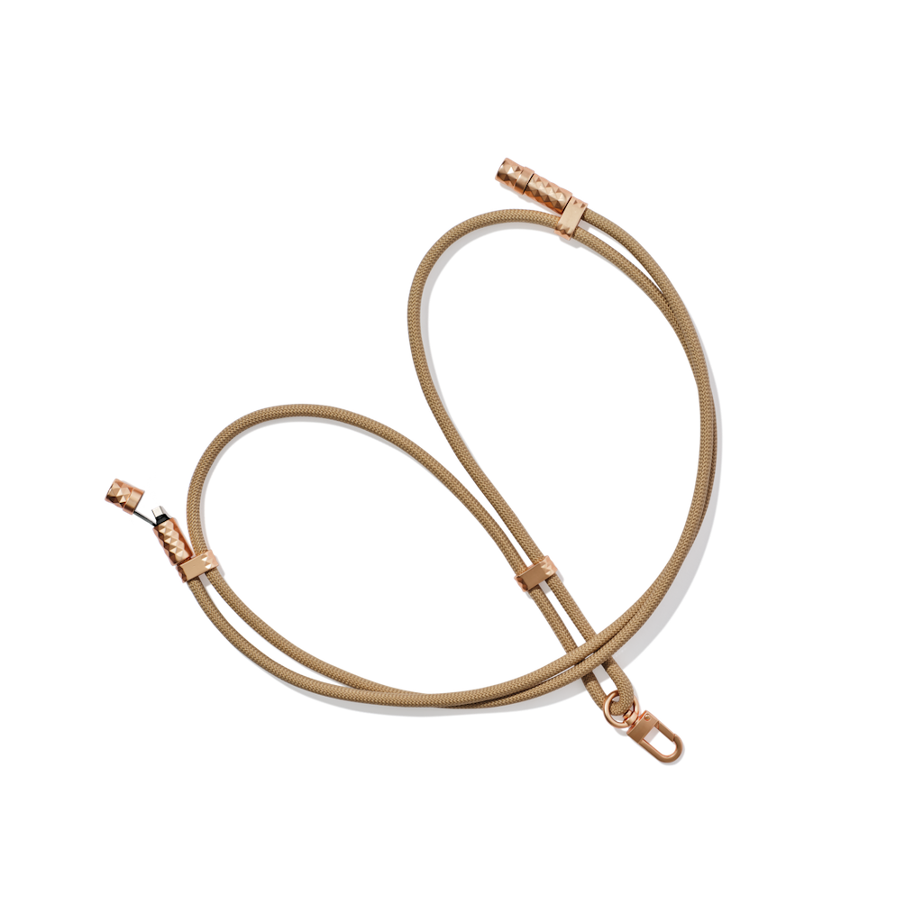 Bronze rope USB-C charger cable