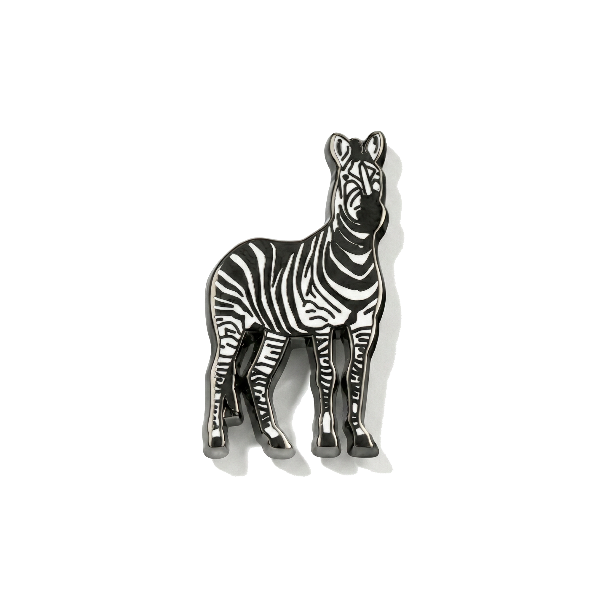 Zebra magnetic badge
